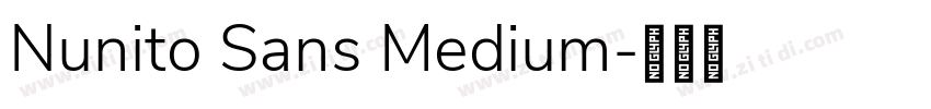 Nunito Sans Medium字体转换
